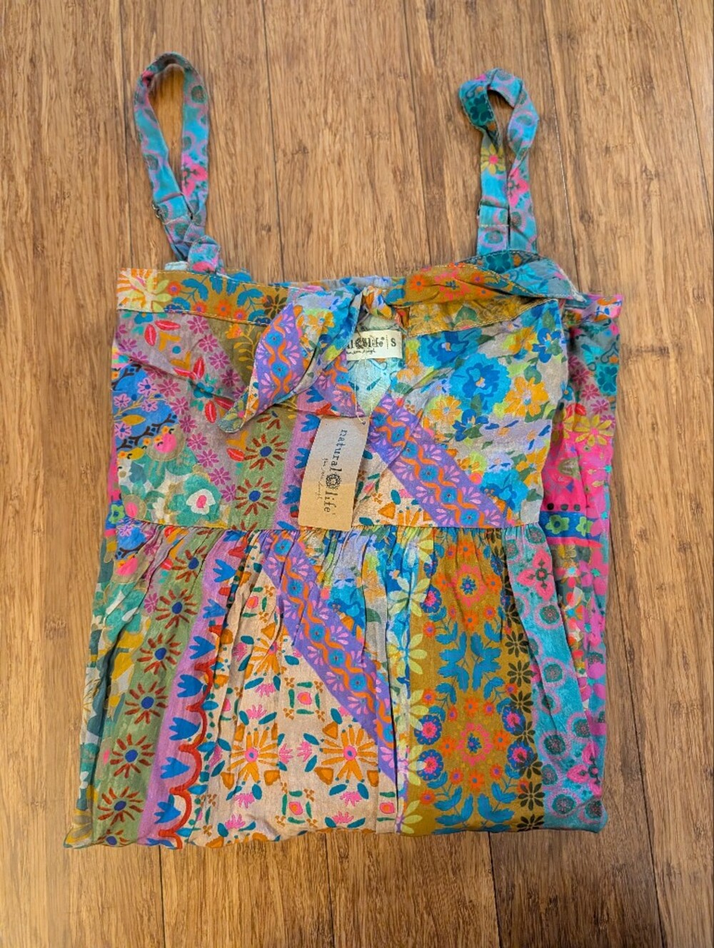 Floral Patchwork Sundress in Multicolor - Picture 5 of 6